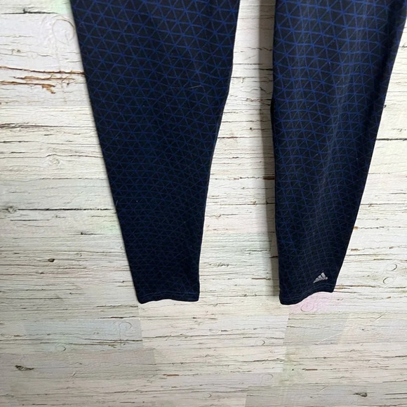 Adidas climalite leggings small black blue athletic - Picture 2 of 8